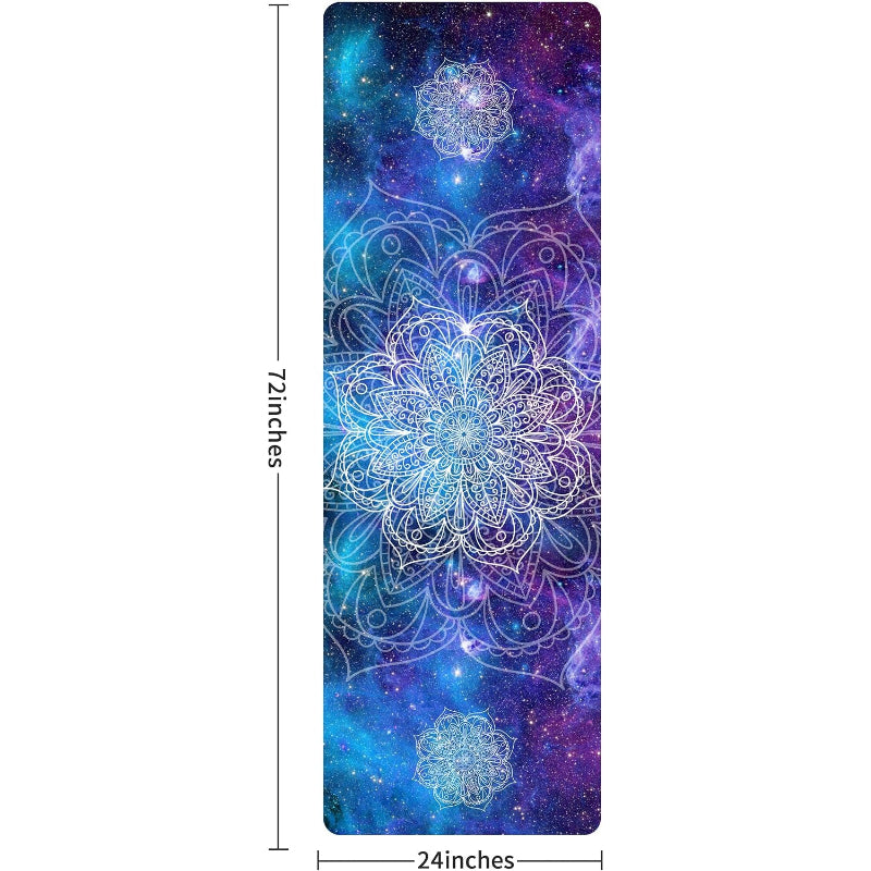 TPE Non Slip Yoga Mat 72x24in 6MM