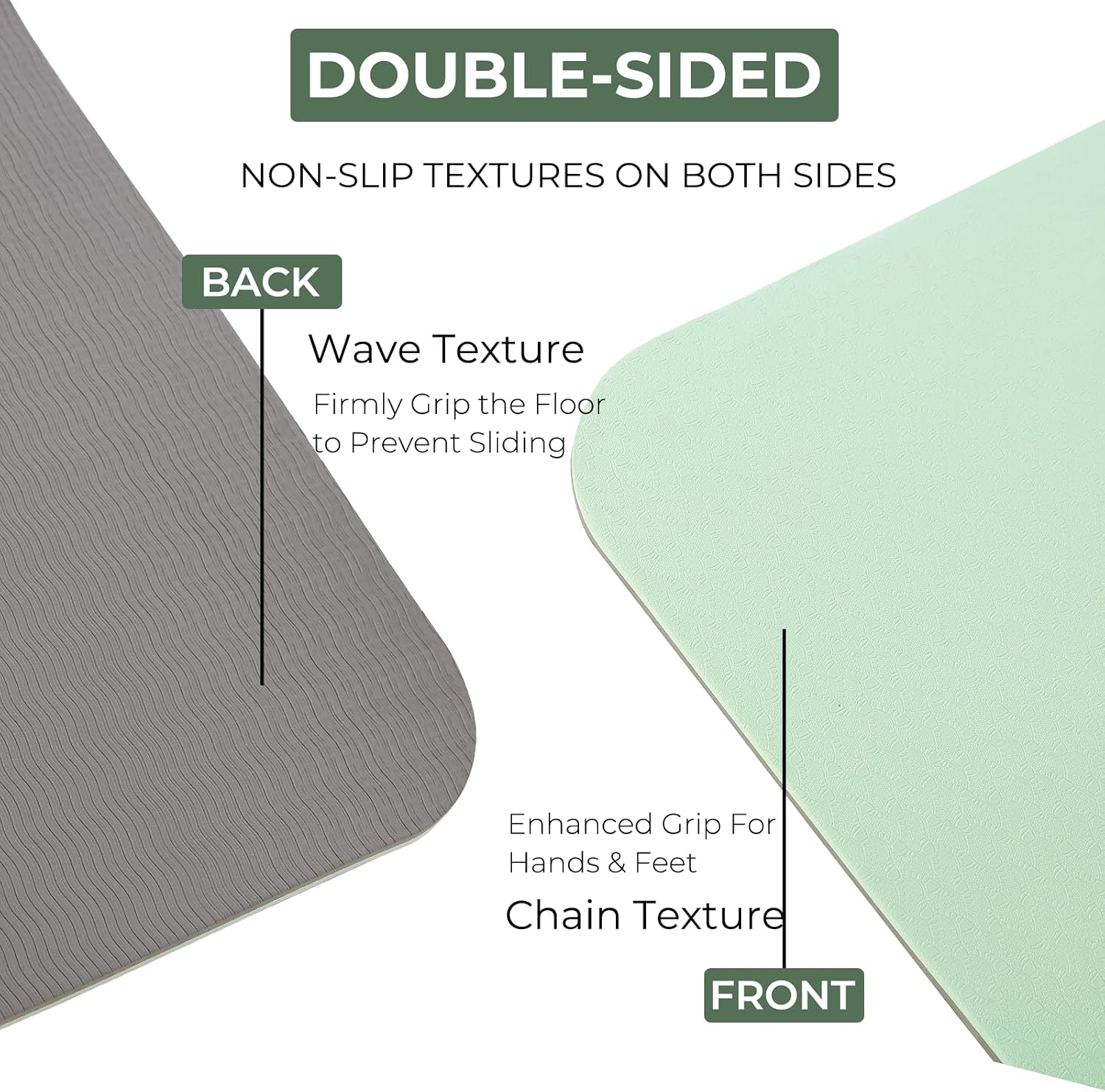 Non Slip Yoga Mat 72x24in