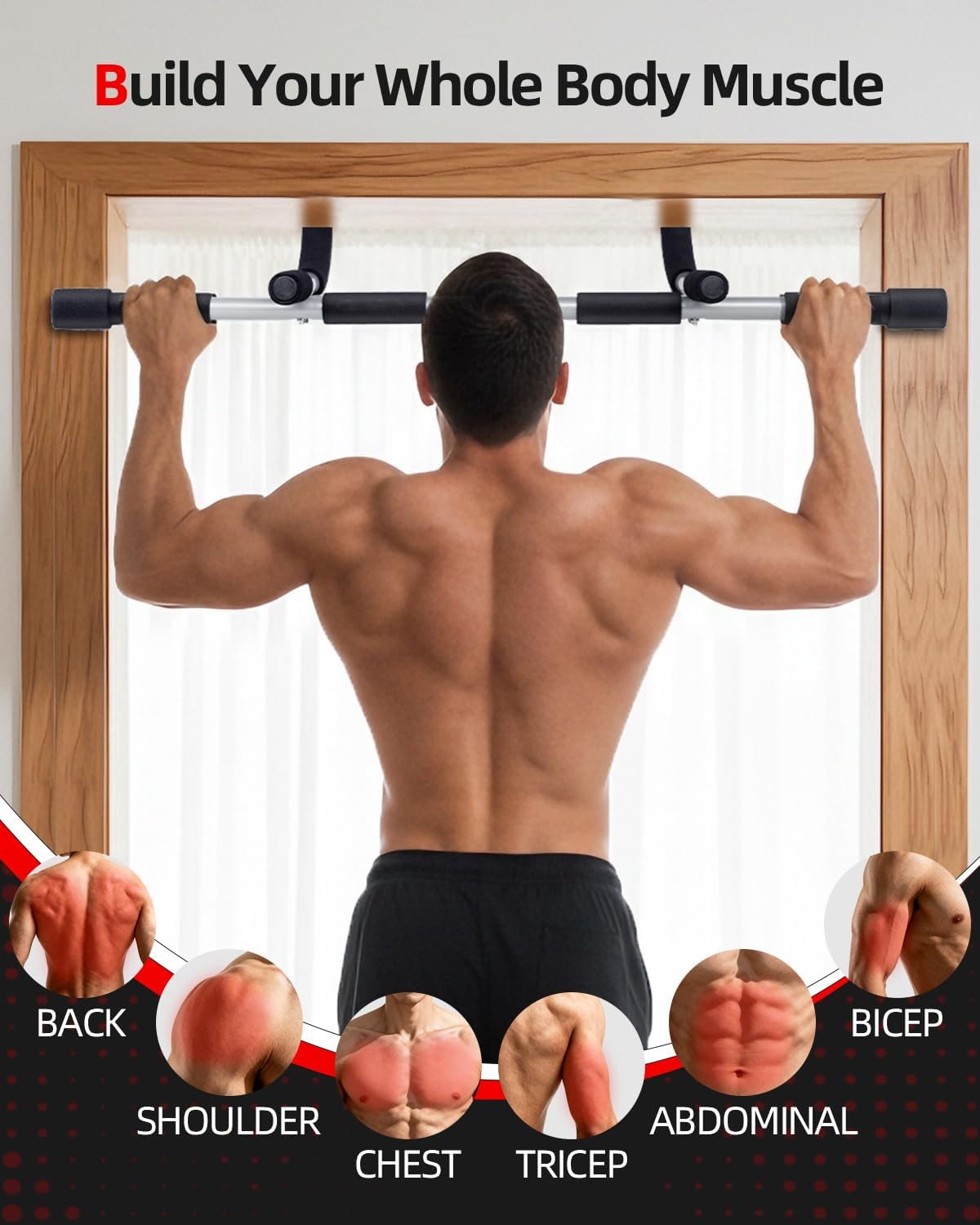 Doorway Pull Up Bar 265lb