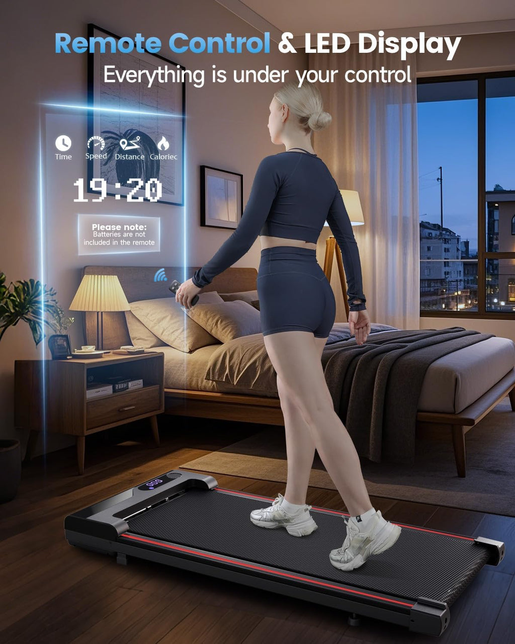 Under Desk Portable Walking Pad Treadmill