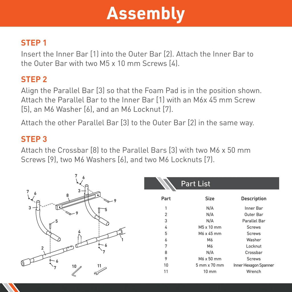 Doorway Pull-Up Bar 300lb