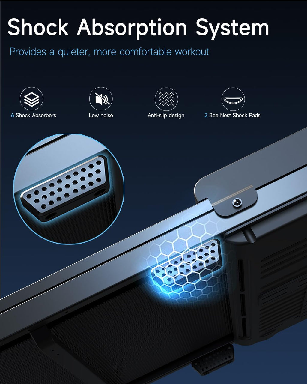 Under Desk Motorized Walking Pad Treadmill