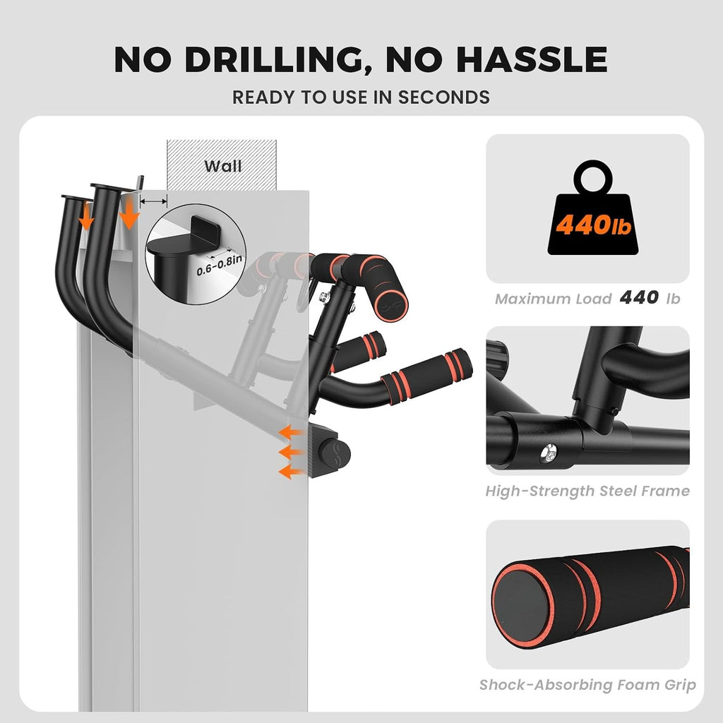 Doorway Pull Up Bar 440lb