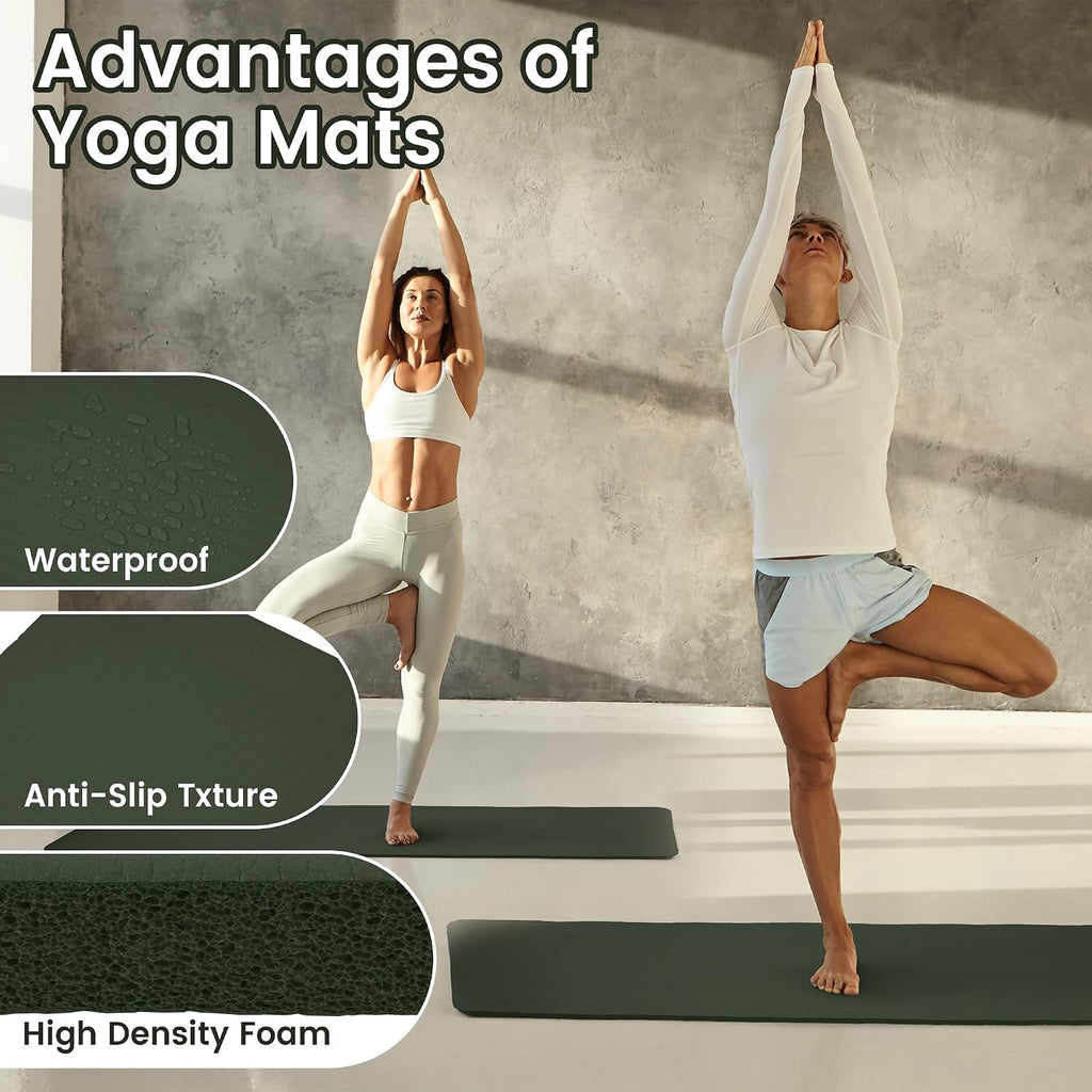 High Density Yoga Mat 1/2in