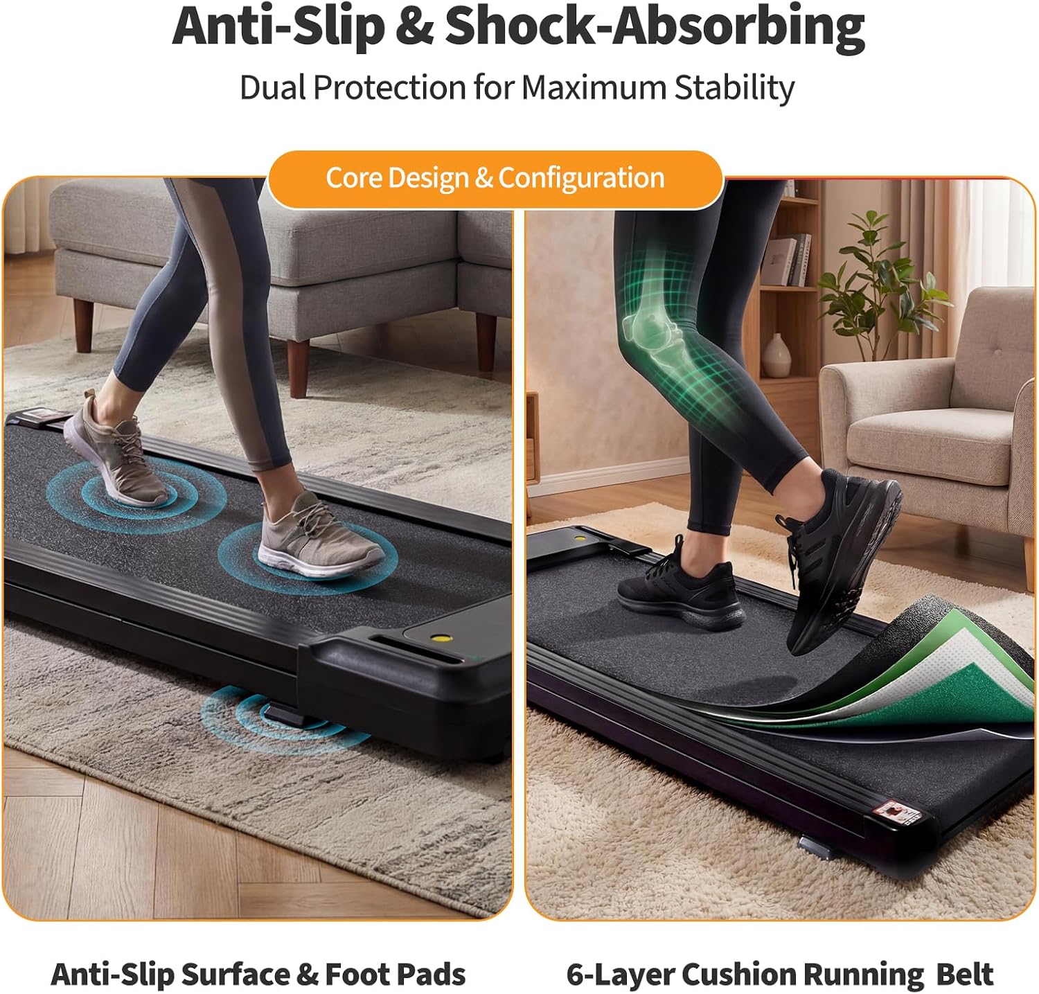 Compact Under Desk Electric Walking Pad