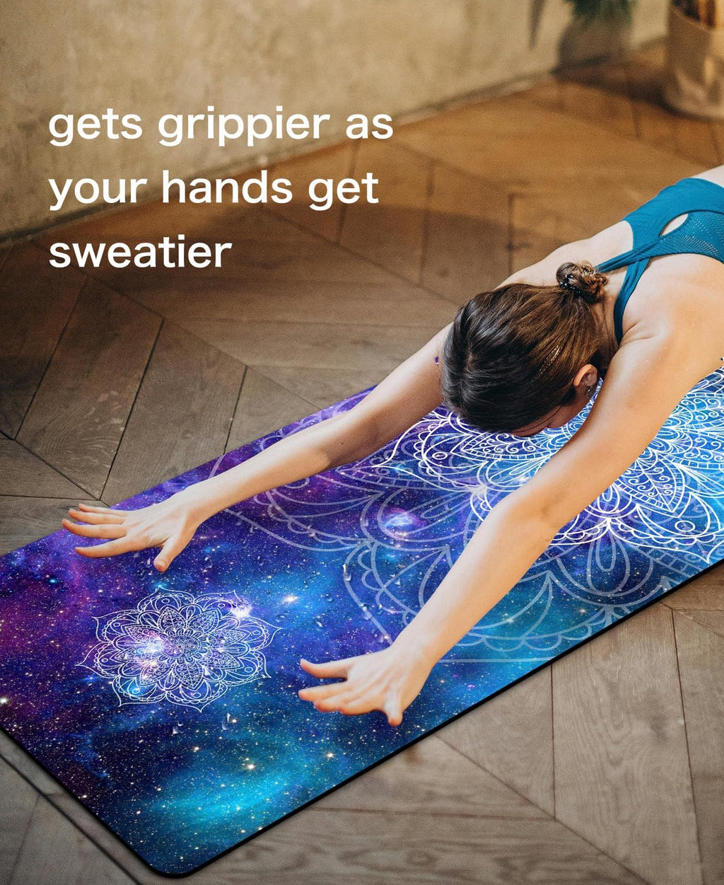 TPE Non Slip Yoga Mat 72x24in 6MM
