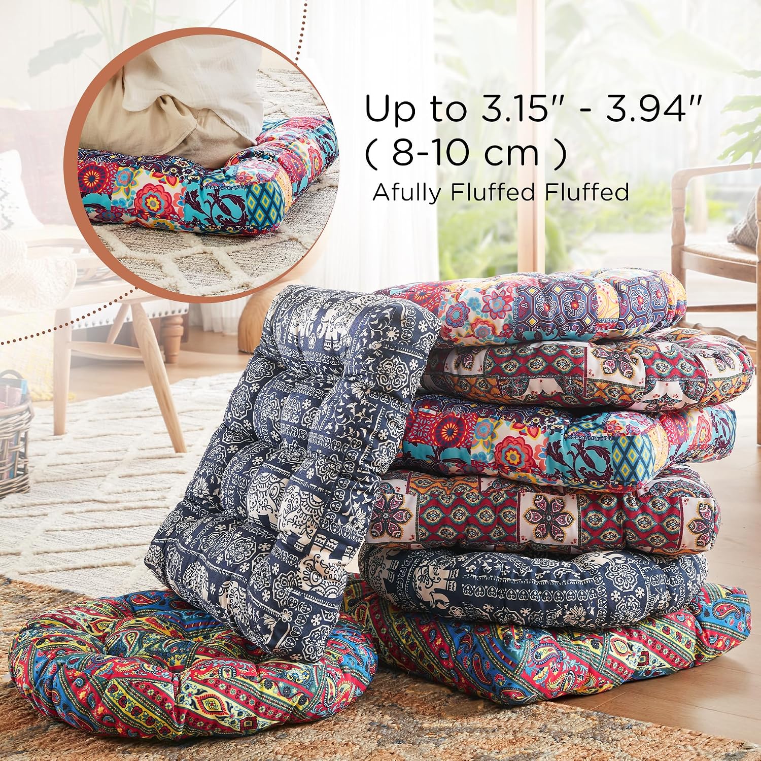 Boho Square Floor Cushion 22in