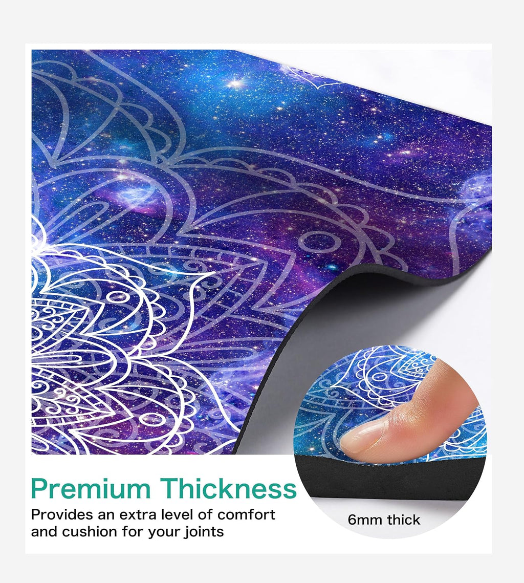 TPE Non Slip Yoga Mat 72x24in 6MM