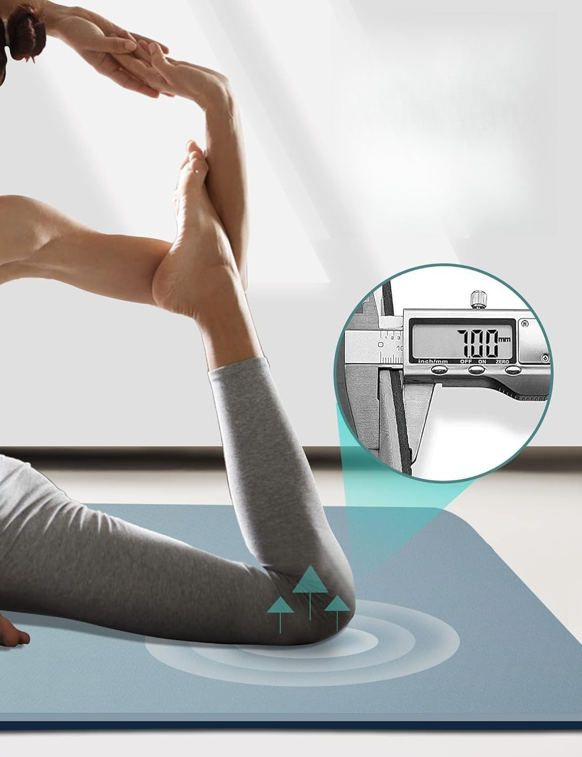 Double Sided Yoga Mat 72x32in 7mm