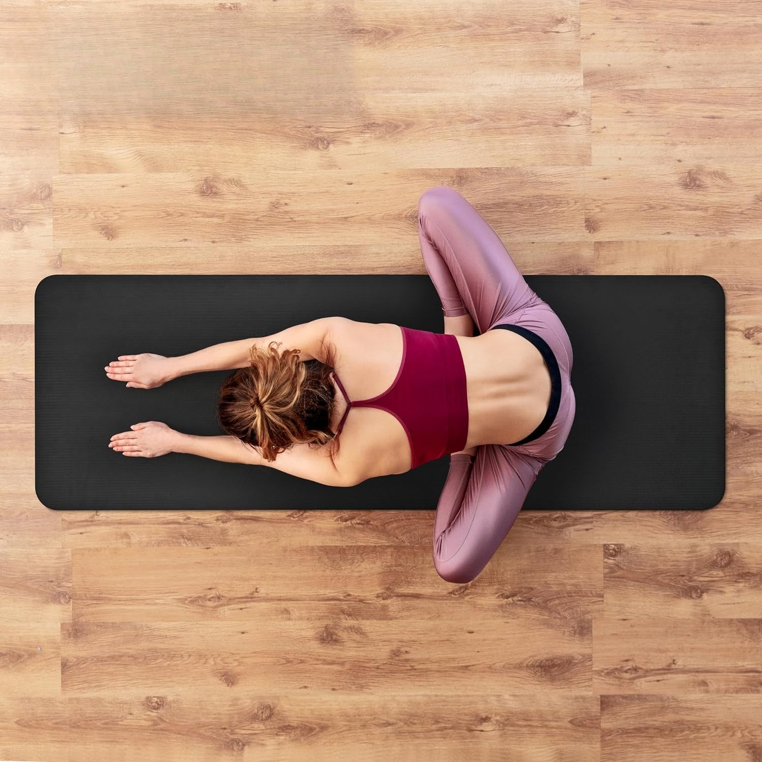 1in Thick Yoga Mat with Strap