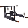 Wall Mounted Pull Up Bar Dip Station 440Lbs
