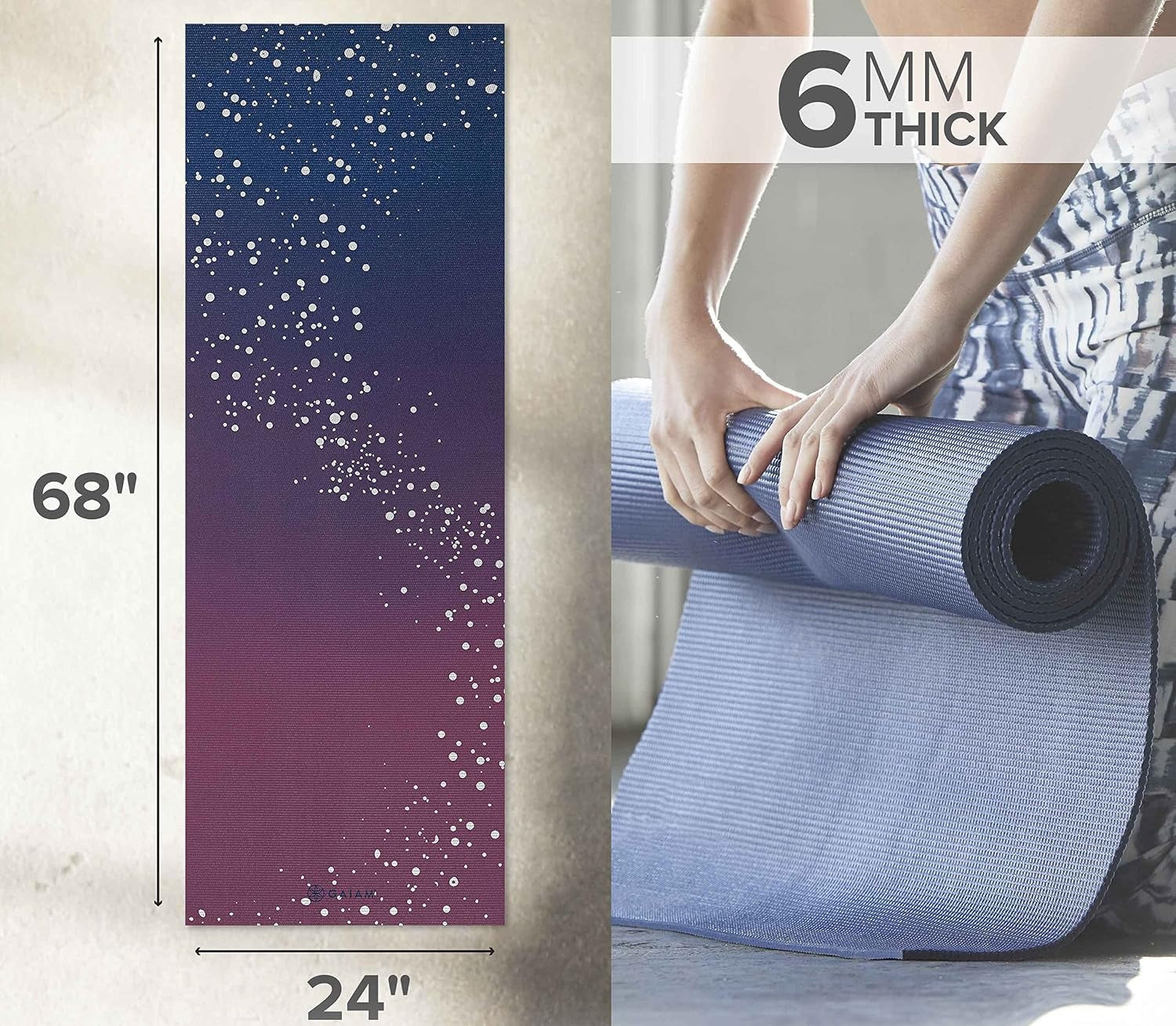 Premium 6mm Printed Yoga Mat