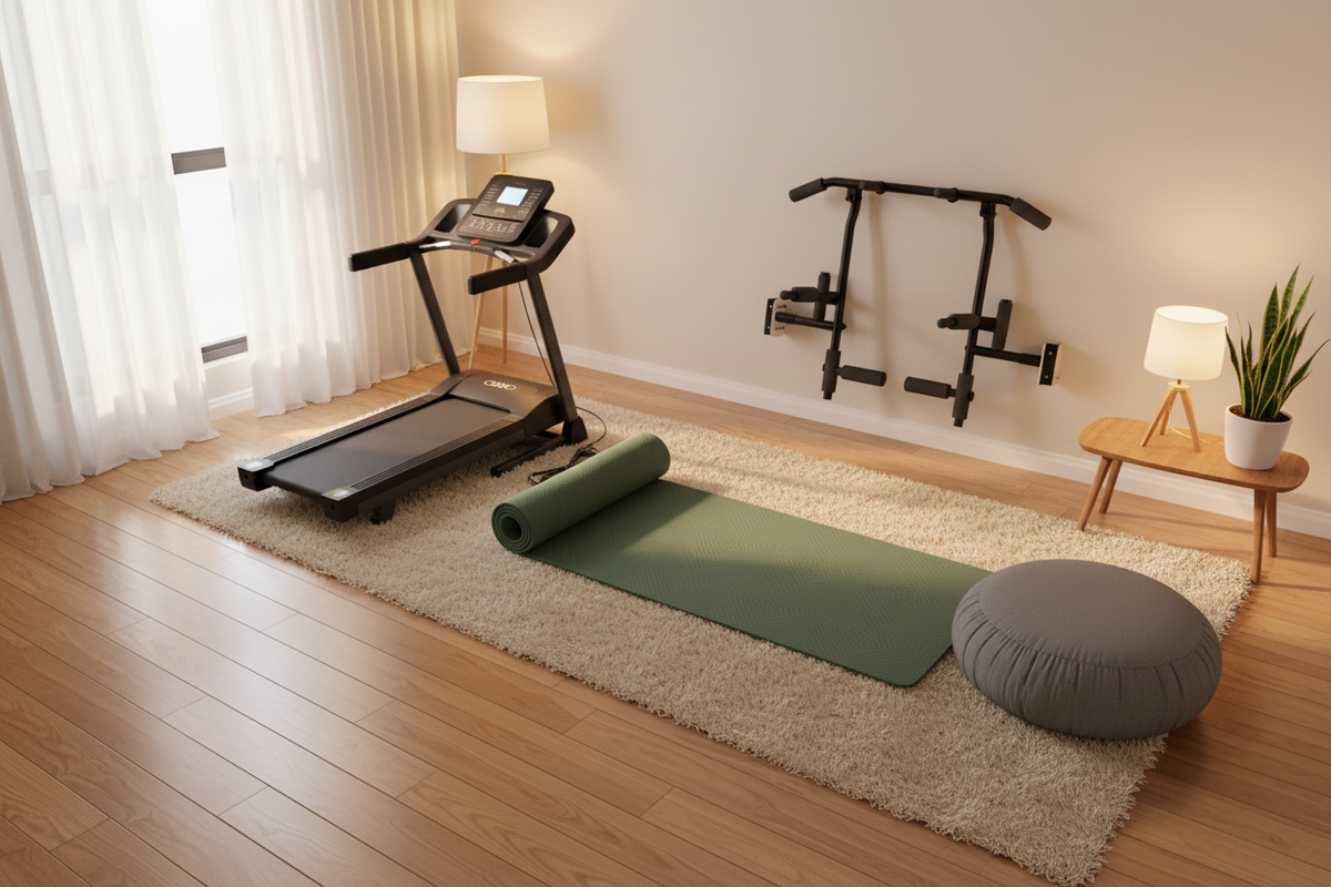 Warm and Cozy Fitness Scene